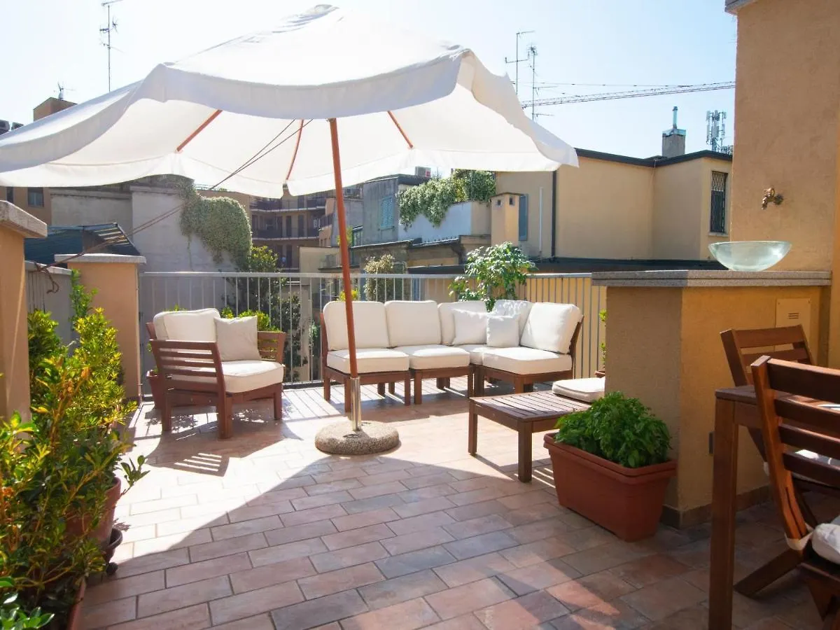 The Best Rent - Attic With Terrace In Milan Downtown Lägenhet